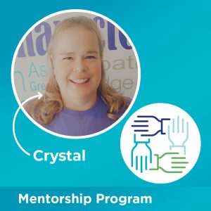 Crystal of Down's Care and Rehab is a star of the Mentorship Program