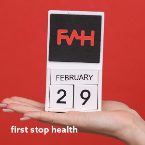Feb 29th calendar for First Stop Health