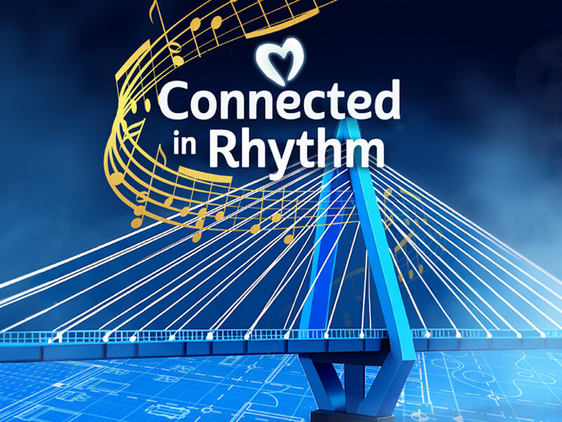 connected in rhythm