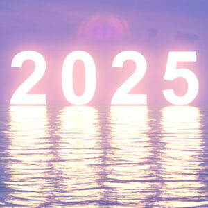 2025 reflected in water